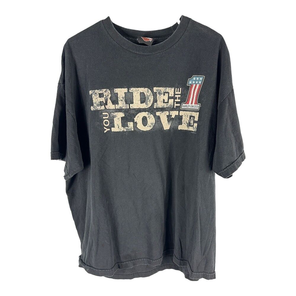 Harley Davidson Ride The 1 You Love Mens XL T-Shirt 2016 Motorcycle